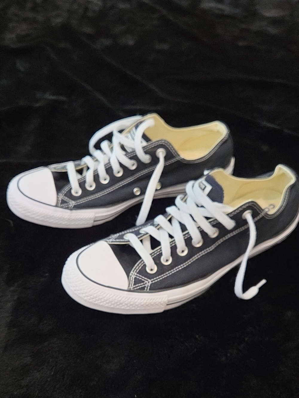 Converse Men's Black Canvas All Star Sneakers - Sz 11